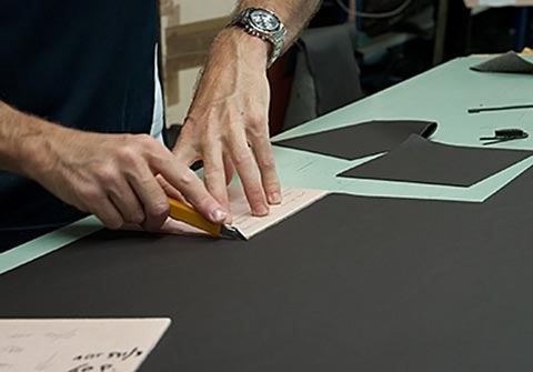 Barcelona Sessel Leder Zuschnitt